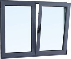 WDMA Casement Window Customized Aluminum Wooden Tilt-Turn Windows