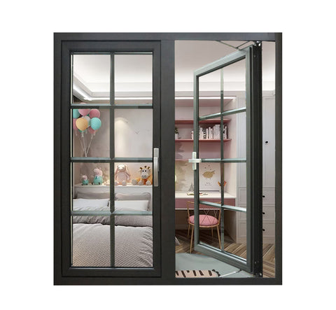 WDMA double Glazed Windows Aluminum  glass swing window