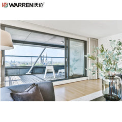 WDMA 96x80 Patio Door Sliding Waterproof Bathroom Doors Used Sliding Glass Doors Slide Aluminum