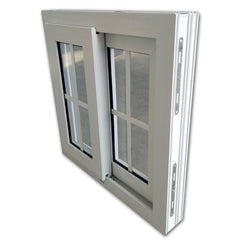 WDMA European design 2 track pvc horizontal sliding window for home