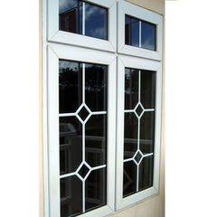 WDMA Hotian Brand White Vinyl Windows And Doors Customized PVC Fixed Windows Grill Designs For Sale