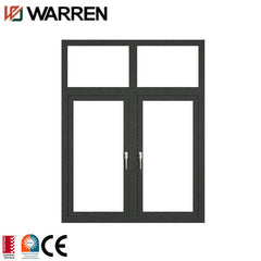 french style double glazed casement flush window aluminum windows