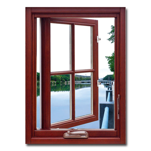 WDMA Customized Double Tempered Glass Huge Aluminum Alloy Single Casement Window