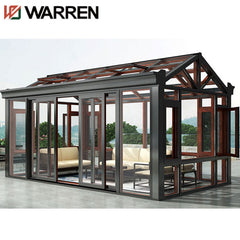 China supplier prefabricated pergola indoor growing greenhouse aluminum prefab sunroom