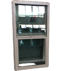 WDMA Plastic UPVC Single Hung Window Vertical Sliding Vinyl Window