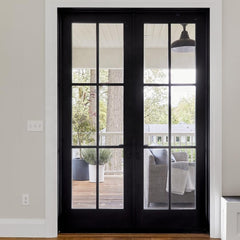 WDMA House Customized Interior Wrought Iron Doors With Glass