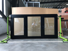 WDMA Latest Design Inside Open Aluminum Clad Wood 3 Glass Solid Wooden Tilt And Turn Casement Windows