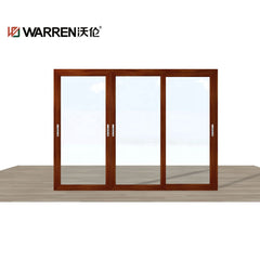 16 x 8 ft sliding door double glass low-E aluminium thermal break