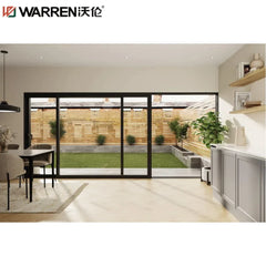 36x80 Sliding Aluminium Insulated Glass White Three Track Electric Door For Main Door