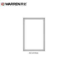 4x6 Picture Aluminium Double Glazing Black Double Hung Window Custom