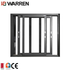 Aluminium 4 panel sliding window 3 three track sliding window