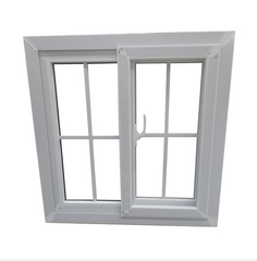 WDMA Inexpensive Single Glass Pvc Sliding Windows For Panama