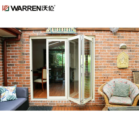 Warren 20x80 Bifold Aluminium Double Glass Black Internal Accordion Door Custom