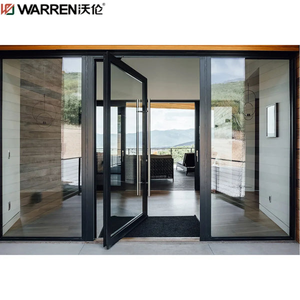 Warren 24 Inch Pivot Door Pivot Glass Doors Pivot Front Door Cost Entry Modern Exterior