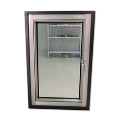 WDMA New Design Thermal Break Aluminum French Casement Window Swing Tempered Glass Window