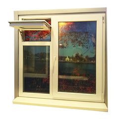 WDMA American Style Hurricane Impact Slider PVC Top Swing Window With Glass