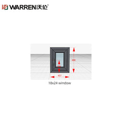 WDMA 18x30 Window Triple Pane Casement Windows Aluminum Simple Window Design