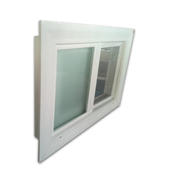 WDMA Top 10 Hot Sale House Bathroom Used Frosted Tempered Glass PVC Sliding Window