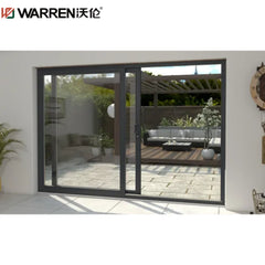 Warren 96 Sliding Door Black Glass Sliding Doors White Sliding Door Glass Aluminum Patio