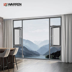 New Model Customized Soundproof Waterproof Aluminum Window Screen  Window Frame Aluminum Windows