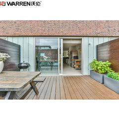 Warren 60x80 Sliding Door Black Sliding Door 3 Panel Sliding Patio Door Aluminum Glass