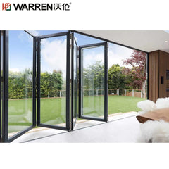 Warren 36x80 Bifold Doors Stained Glass Bifold Doors Single Bifold Door Folding Aluminum Patio