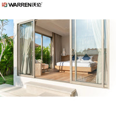 Warren 108 Inch 3 Panel Sliding Patio Door Slide Door Glass Frameless Sliding Glass Door