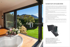 WDMA 120 x 80 sliding patio door waterproof aluminium doors