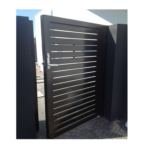 Powder Coated Entrance Aluminum Walkway Gate Aluminum Slat Fencing Gate