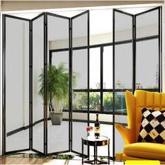 WDMA Aluminium Tempered Glass Bifolding Windows Horizontal Folding Local Window Aluminium Bifold Window