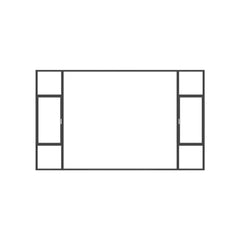 WDMA double glaze aluminium narrow frame sliding windows