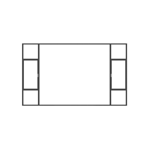 WDMA China customized double glazed powder coating aluminium ultra narrow frame casement house windows