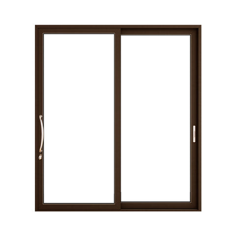 42*108 Aluminum double glass heavy casement door with thick glass waterproof Heat insulation