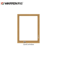 WDMA 35x47 Window Standard Double Glazed Windows Aluminum Top Hung Casement Windows