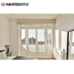 WDMA 36x72 French Aluminium Triple Glazing Gray insulated Double Door Exterior