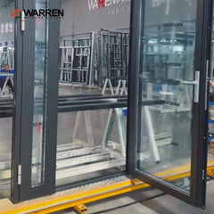 Customized Manufacturer Direct Sales Aluminum Glass French Door Asymmetric Design Openable Side Lite Aluminum Glass Door