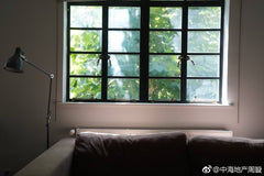 WDMA  Factory price matt black steel casement window