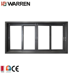 Glass frameless 2 panel aluminum sliding window