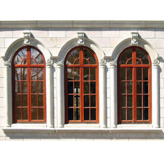 WDMA Mordern Design Aluminum Arched Frame Windows Glazed Glass Fixed Windows