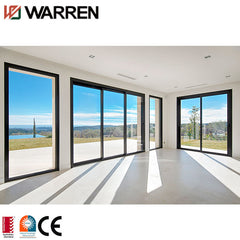 Energy efficient aluminium double tempered glass sliding doors