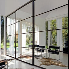 WDMA Factory direct price metal balcony single swing french glass doors