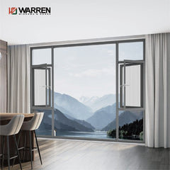 2 foot window hot sale high performance thermal break casement awning window with fully tempered glass