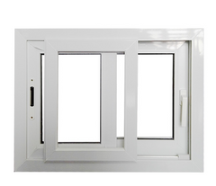 WDMA Inexpensive Single Glass Pvc Sliding Windows For Panama