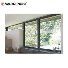 60x36 Sliding Aluminium Stained Glass White Standard Window Width