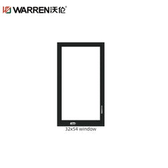 48x60 Tilt And Turn Aluminum Double Glazing Brown Cheap Price Window For Home