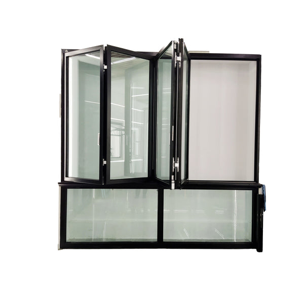 WDMA bi-folding aluminum doors 4 pane sliding patio door