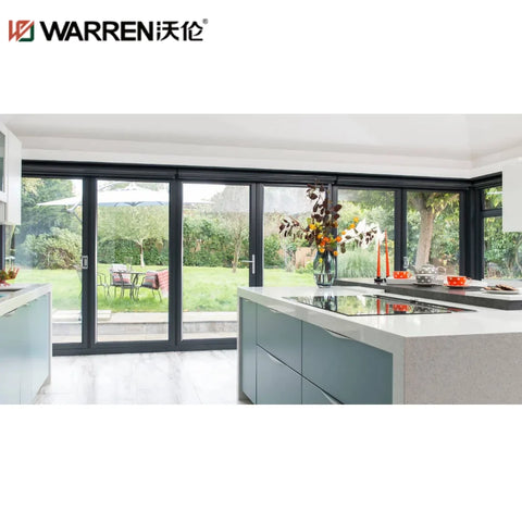 Warren 40x80 Bifold Aluminium Insulated Glass White Double Prehung Door Adjusting