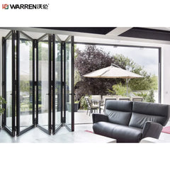 WDMA 96x80 Patio Door Folding 30 Inch Bi Fold Doors 24x80 Bifold Doors Aluminum Glass Patio