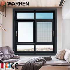 3 tracks sliding window aluminum slide and swing windows