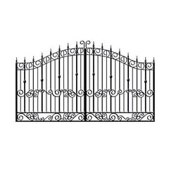 Factory Garden Used Manual Aluminum Metal Temporary Decorative Driveway Fence Gate